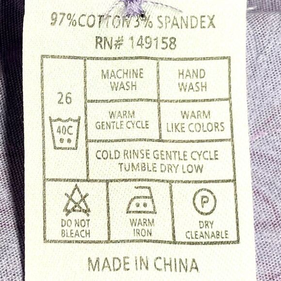 Consequence Tonal City Paisley Dress Shirt in Lavender Men’s L - Picture 6 of 6